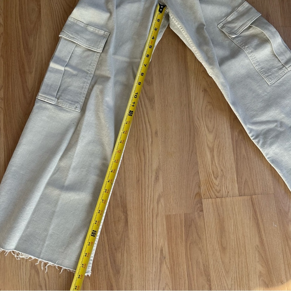 Zara Women's High Waisted Wide Leg Cargo Pants‎ Size 0 - Picture 9 of 14